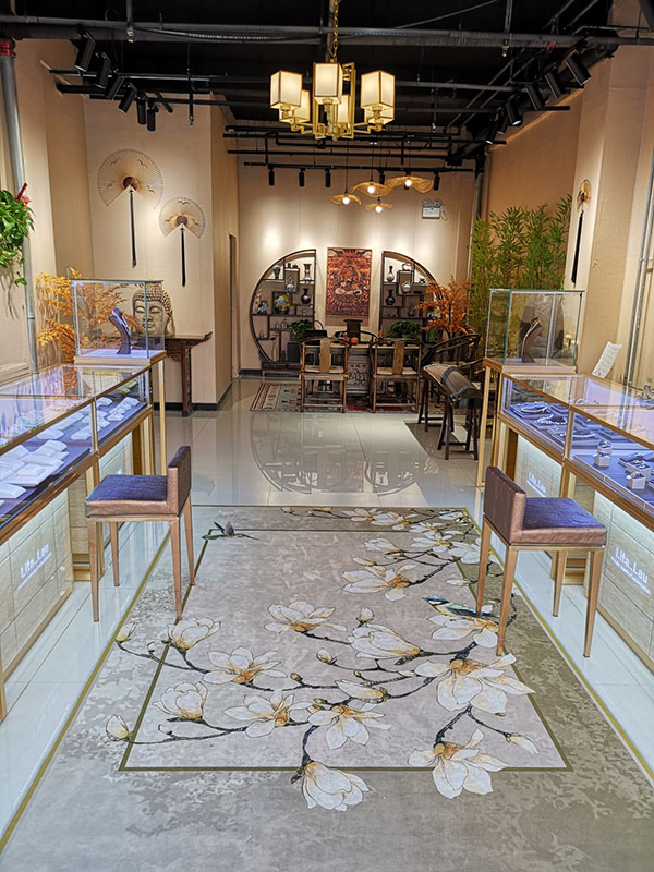 Lita Leu:H款帝諾米黃仿大理石珠寶首飾柜臺 Lita Leu:H款帝諾米黃仿大理石珠寶首飾柜臺