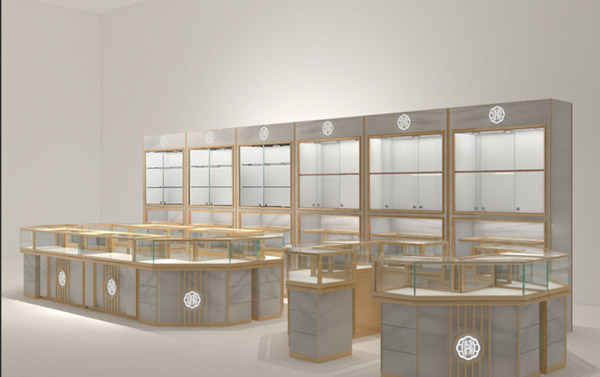 關于珠寶店內(nèi)的玻璃珠寶展柜定制要點